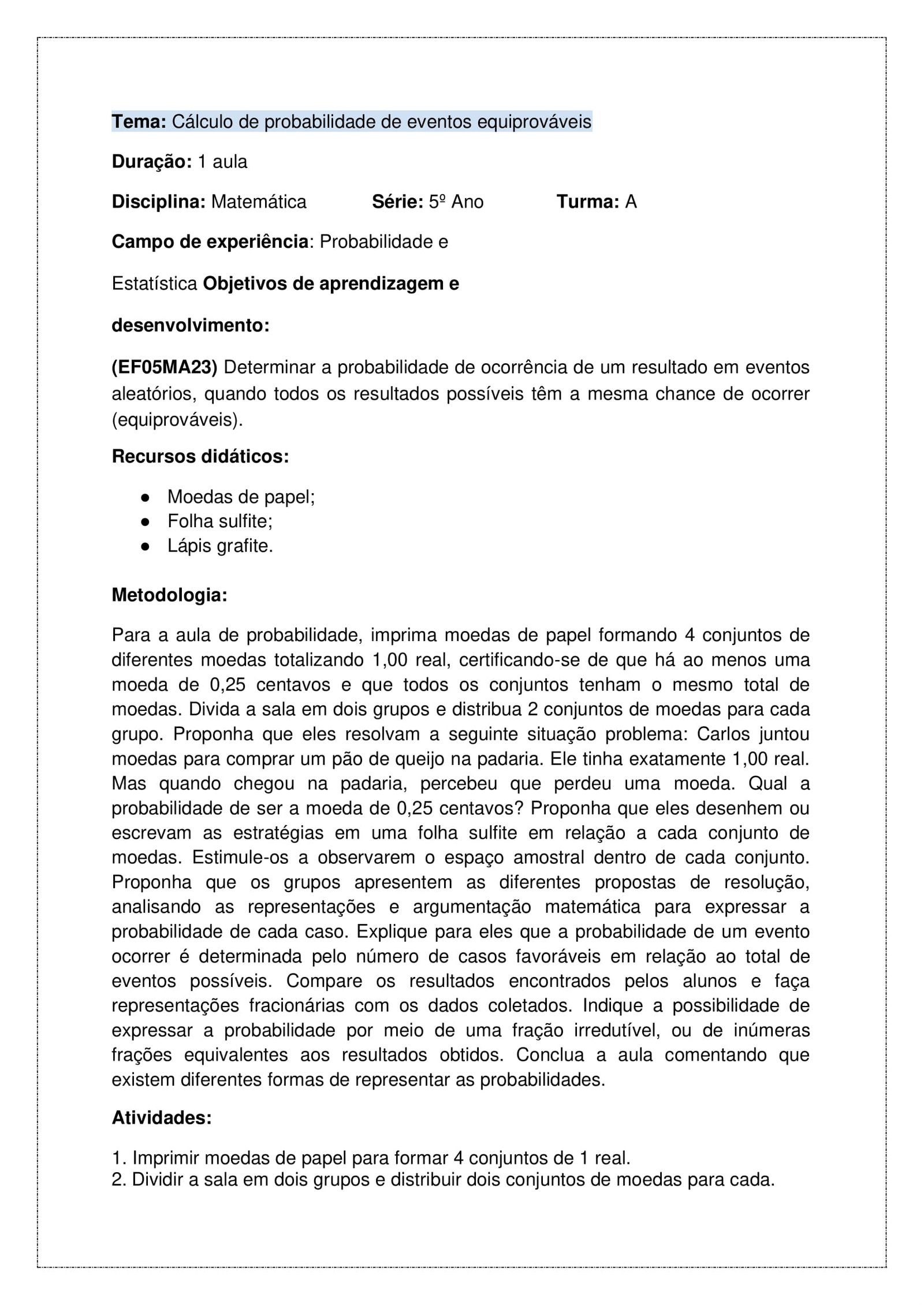 PLANOS DE AULA BNCC - ENSINO FUNDAMENTAL - 5 ANO - MATEMATICA- KIT SO ESCOLA-34